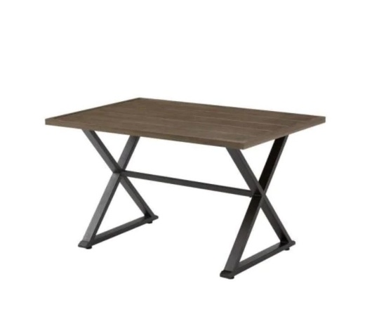 Geneva steel rectangular dining table sku 1005 443 228