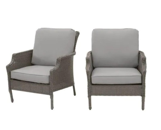 Grayson gray Chow lounge chairs 2 pk