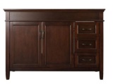 48 inch Ashburne vanity with right drawer