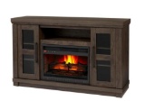 Home decorators caufield 54 inch media console infrared electric fireplace