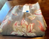 coral and grey upholstery Fabric 16 ft x 56 in.