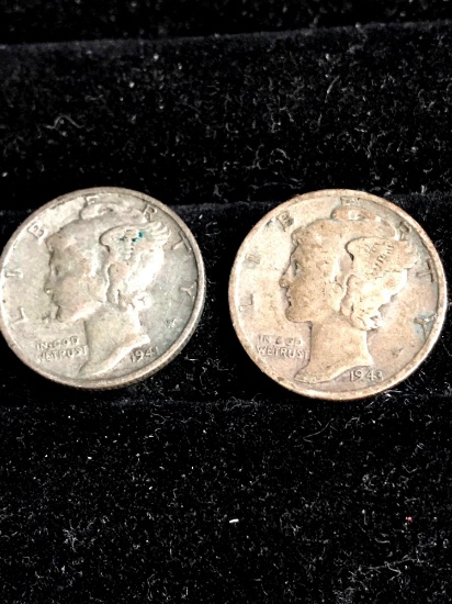 2- Mercury silver dimes