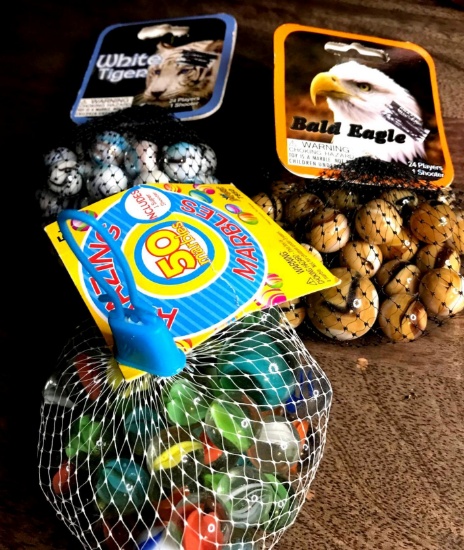 Assorted marbles
