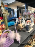 Assorted figurines/candle holders