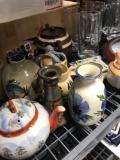 Beer glasses/ figurines/ tea pots