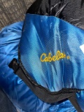Large Cabela?s sleeping bag with matching pillows