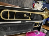 Trombone in carrying case blessing scholastic