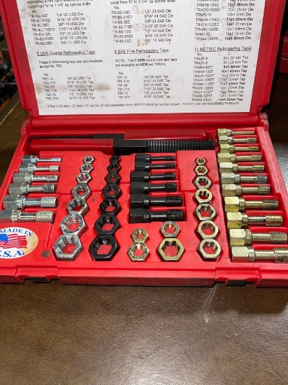 Matco tools 51 piece thread restoring tap and die and file kit