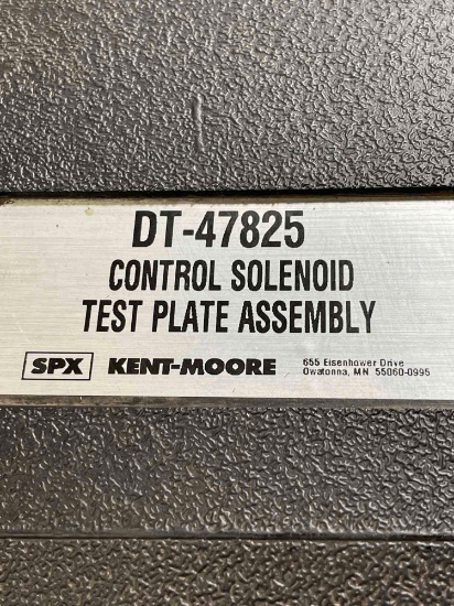SP X Kent Moore control Illinois test plate assiembly