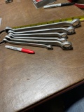 Snap on 6 box end wrenches SAE