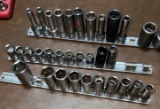 Snap on 3/8 drive assorted misc. sockets SAE in metric