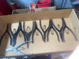 Ten pairs snap on o ring pliers