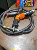 Snap on air powered drill with hose
