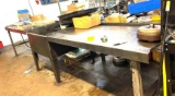 15 foot workbench with parts washer no contents bring help and tools to dismantle and load