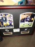 Peyton Manning/Brett Favre plaque and LeBron James plaque