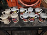 10 NASCAR mugs