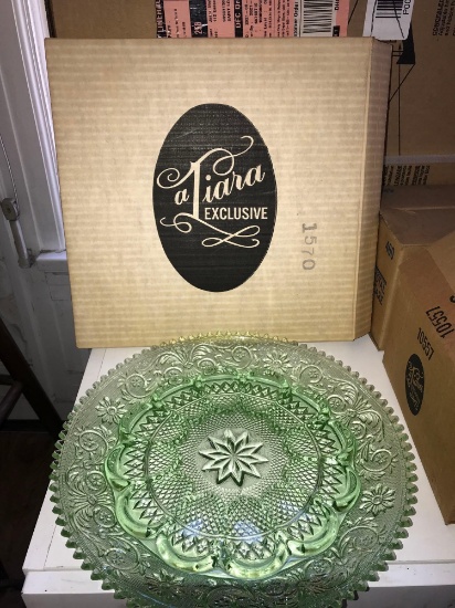 Tiara Green egg plate