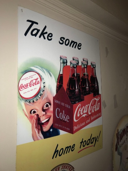 Coca-Cola tin sign