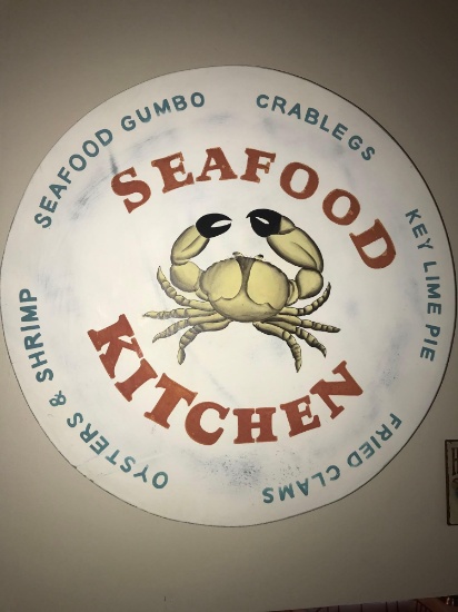 seafood kitchen sign