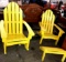 3 pc Adirondack chair footstool rocker no wood rot