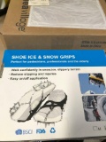 Shoe ice/snow grips/polish for car