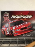 Budweiser racing Dale Earnhardt Jr tin sign