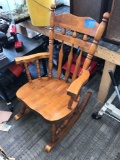 Wooden rocking chair