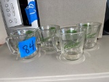 Vintage set of four Vernors glasses