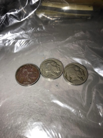3- Buffalo Nickels