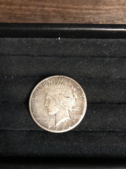 Peace silver dollar 1922 S