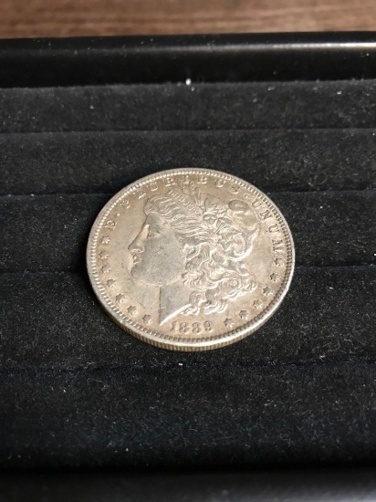 1889 O Morgan silver dollar