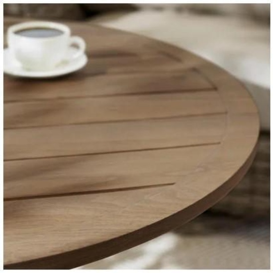 Avondale aluminum round dining table