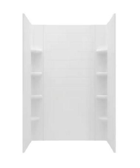 American standard ovation curved 48-in three piece shower wall set