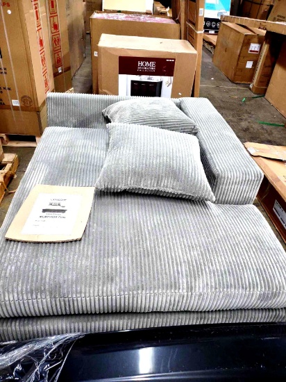 Luxe chaise Memphis fog