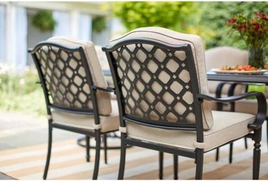 Laurel oaks six pack dining chairs - putty BRING HELP TO LOAD