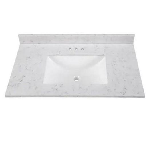 37-in stone effects pulsar vanity top BRING HELP TO LOAD