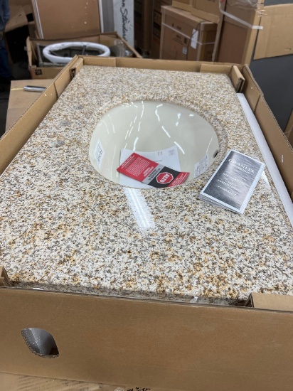 37 inch granite vanity top