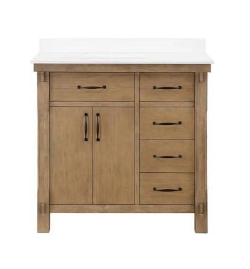 Home decorators collection Bellington 36 inch almond toffee bathroom vanity