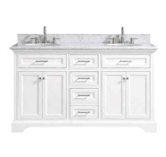 Windlowe 61 inch vanity double sink combo