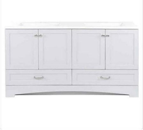 Glacier bay 60 inch double sink vanity