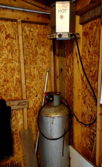 hotspot heater with large propane tank