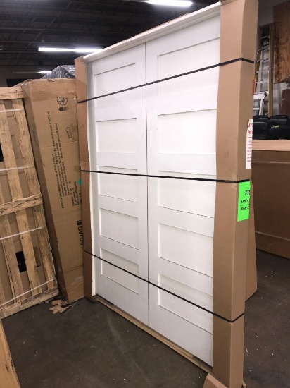 Krosswood double doors white bring help to load