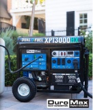 DuroMax dual fuel XP13000HX portable generator bring help to load