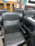 six black computer chairs. see pictures