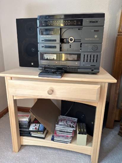 GE Stereo with cds and tapes