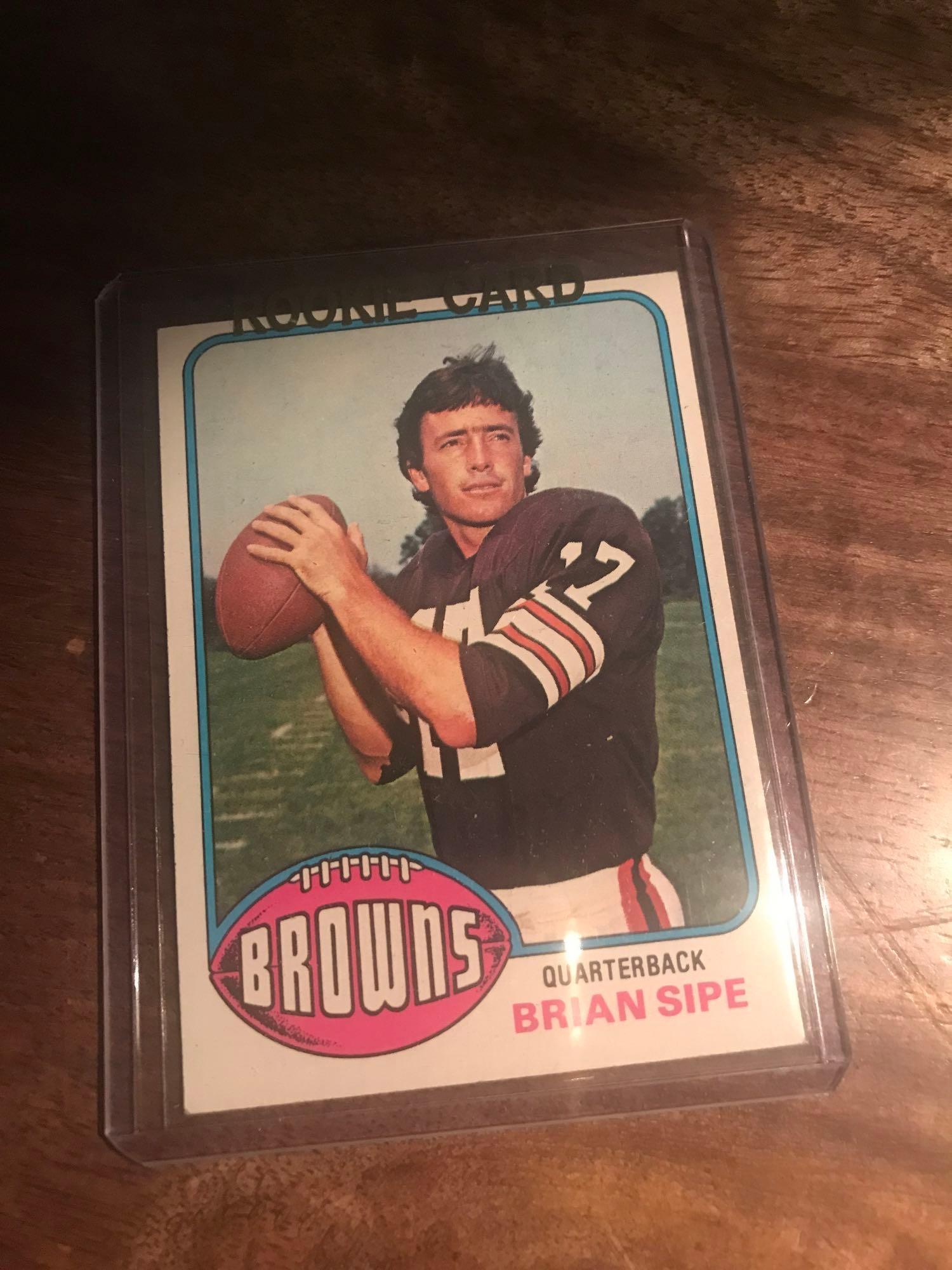 1976 Topps Brian Sipe 516 Cleveland Browns