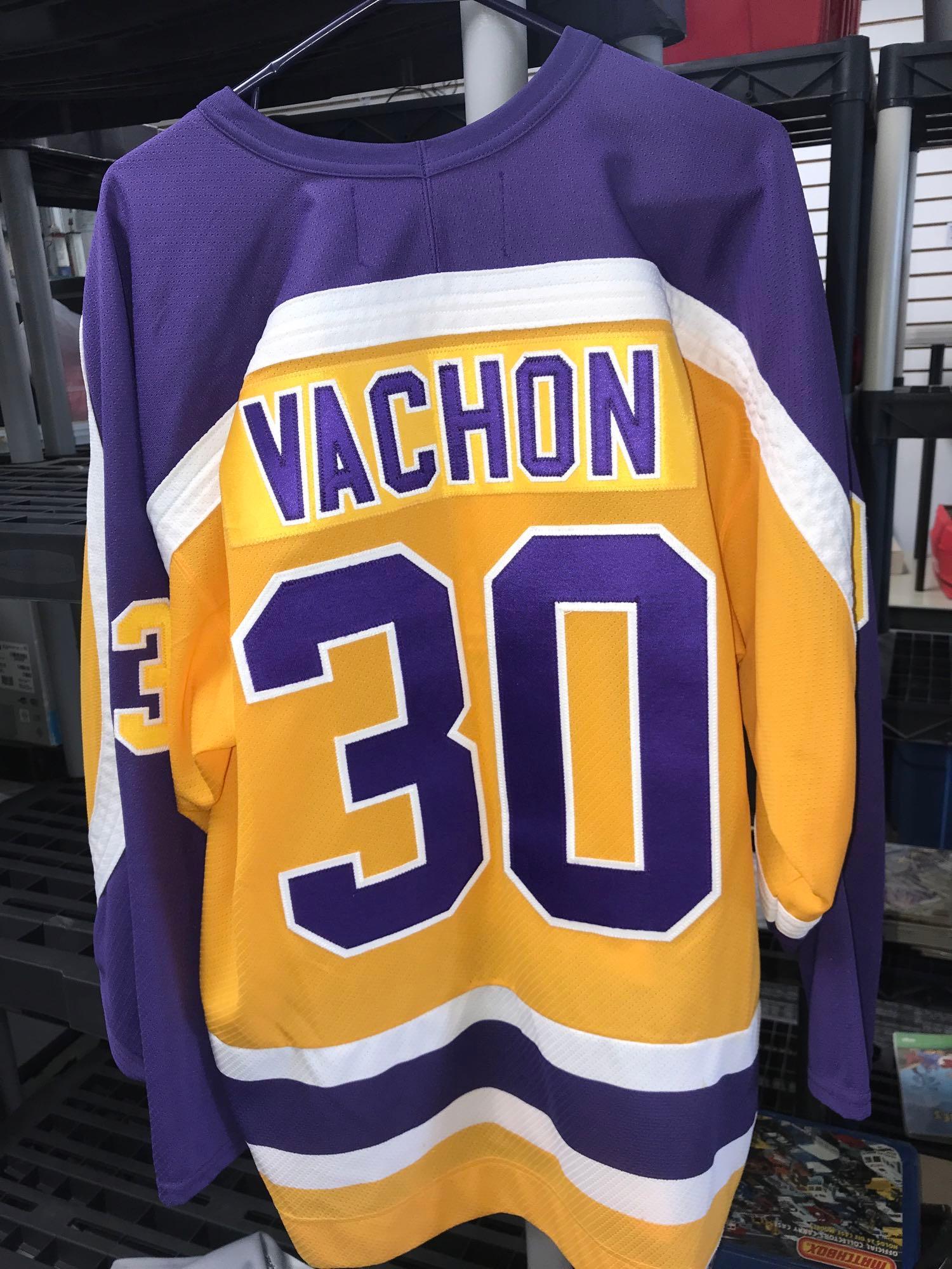 ROGIE VACHON Signed Retro Gold Los Angeles Kings CCM Jersey - NHL