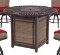 Hazelhurst Fire Pit High Dining Table