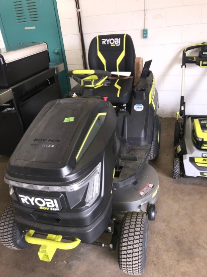 Ryobi 80V HP battery riding lawnmower with charger bring help come to preview