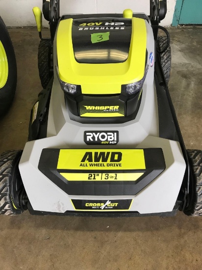 Ryobi 40V HP AWD Brushless whisper series walk behind self propelled Electric bring help
